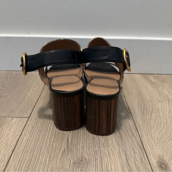 New Aerosoles x Laura Ashley Limited edition Camera Sandals Navy and woodland - Picture 6 of 9
